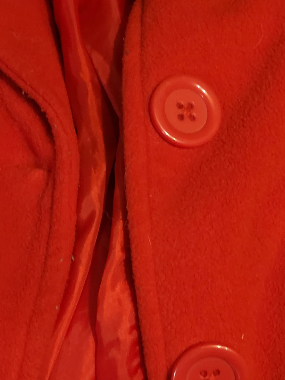 Copper Key Girls Red Ruffle Collar Belted Coat - Picture 5 of 7